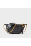 Charles Keith Ring Decoration Street Fashion Belt Bag Black